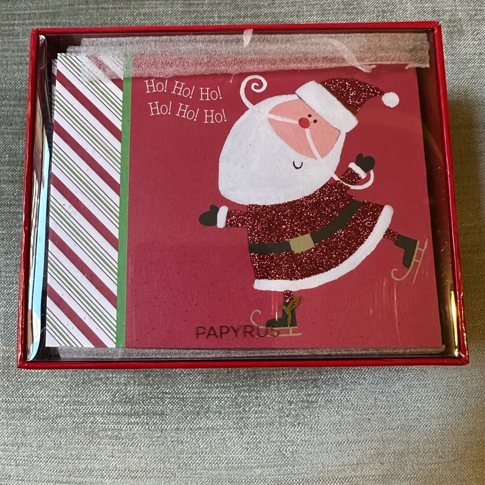 NWT Papyrus Santa Holiday Cards Set of 20
